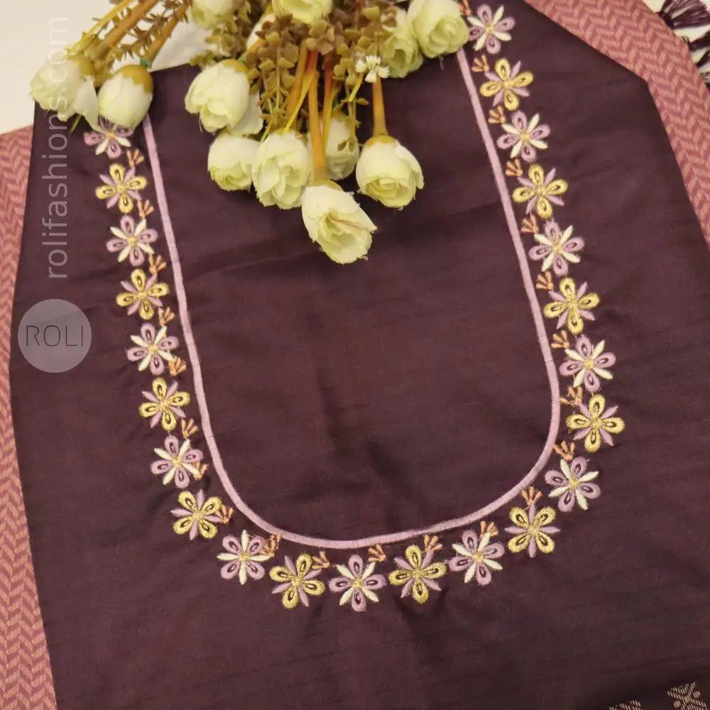 Rich Wine Plum with Antique Gold , Dusty Rose Accents
