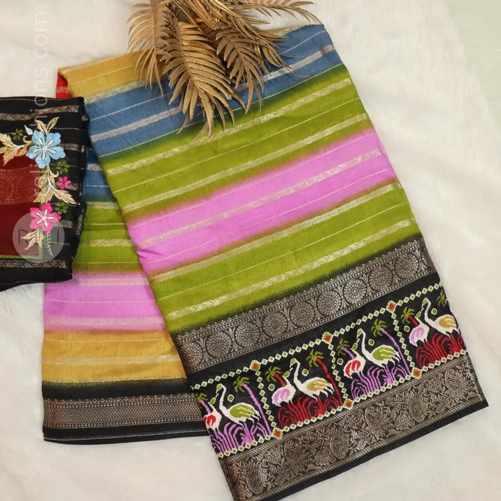 multicolour shades and traditional motifs
