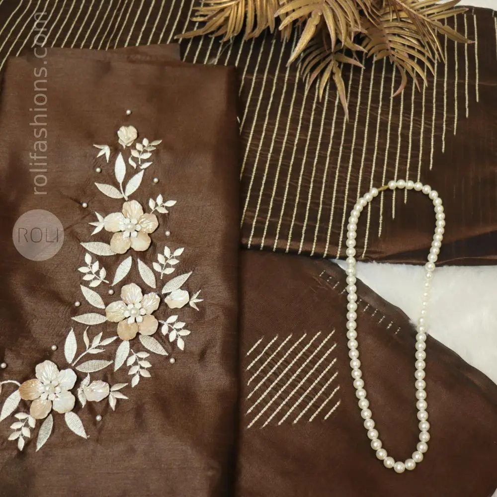 Gingerbread Brown Saree