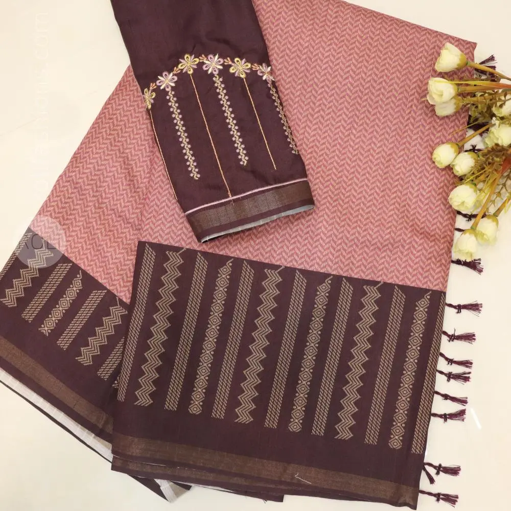 Rich Wine Plum with Antique Gold , Dusty Rose Accents