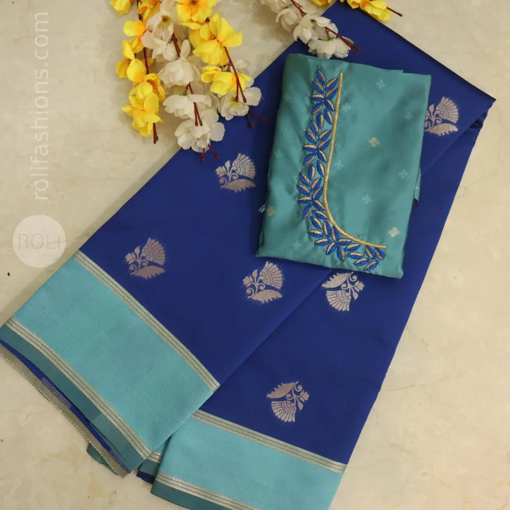 Nevy with pastel blue border