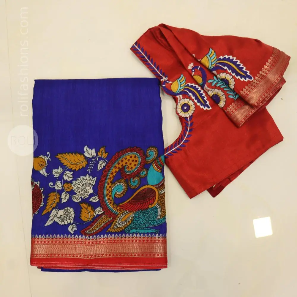 Regal Blue with red border