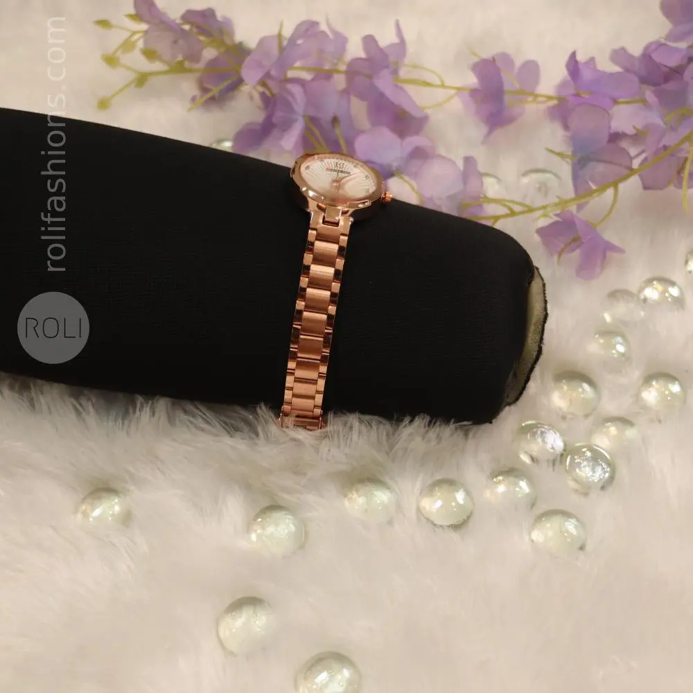 Rose Gold Party Wear Watch