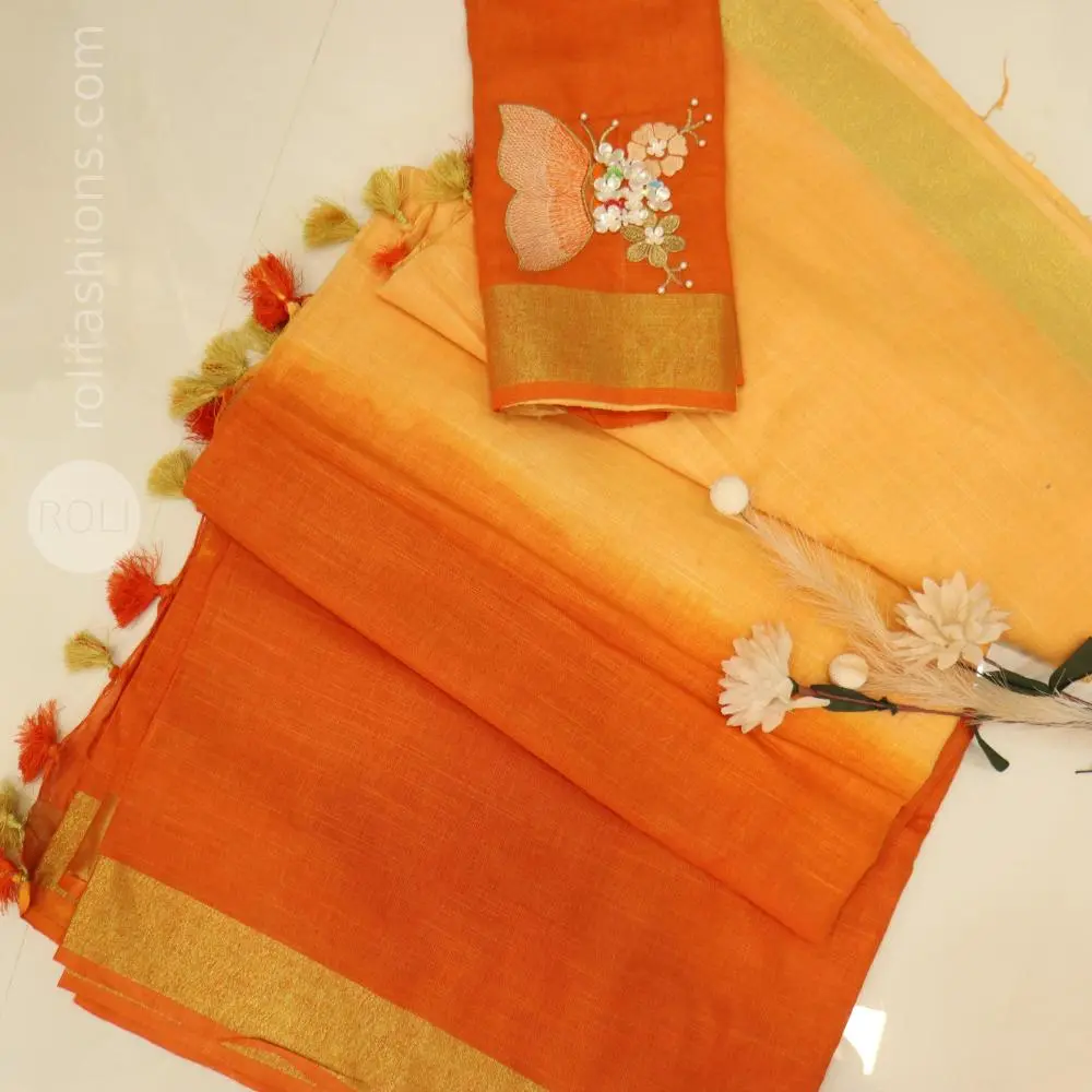 Orange and beige colours
