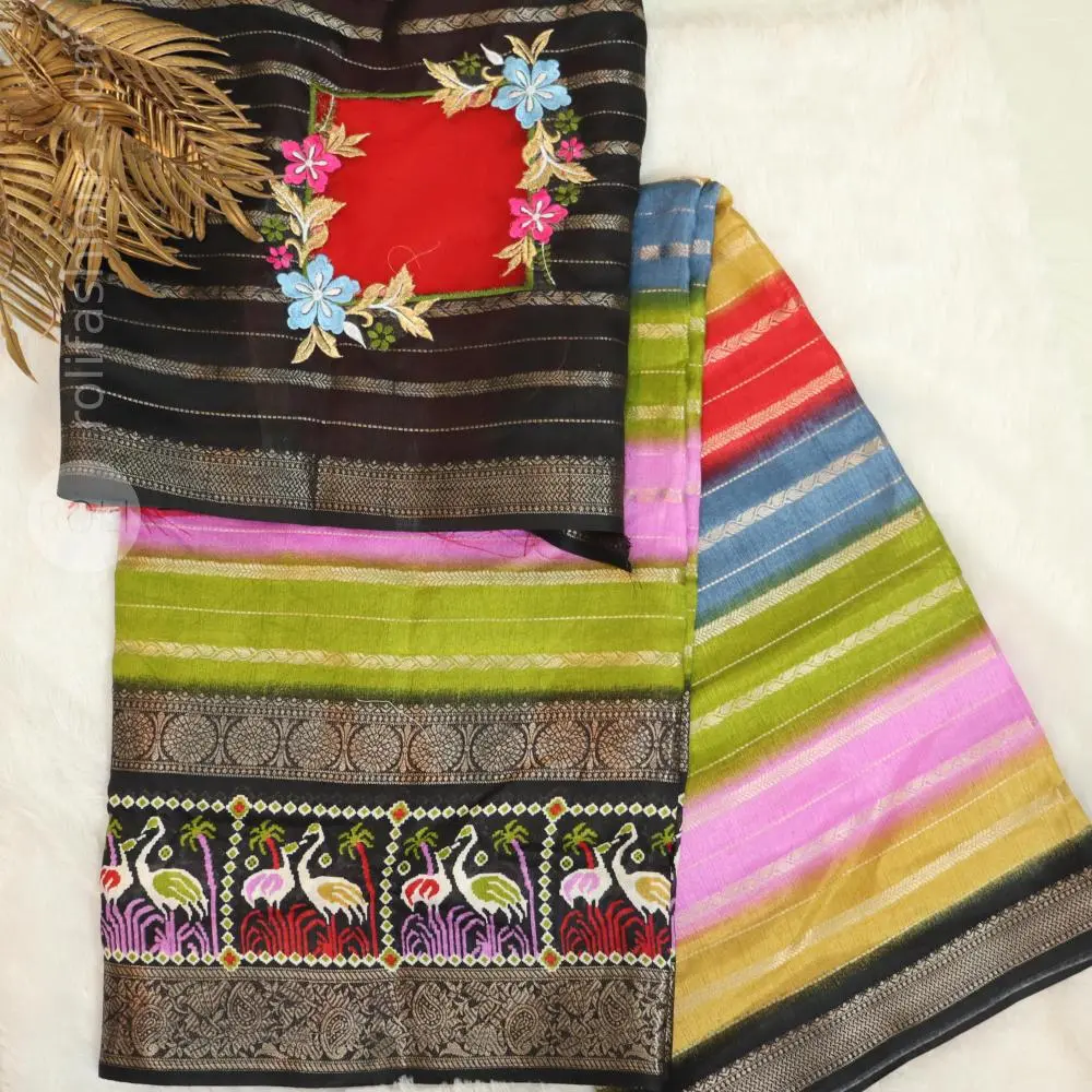 multicolour shades and traditional motifs