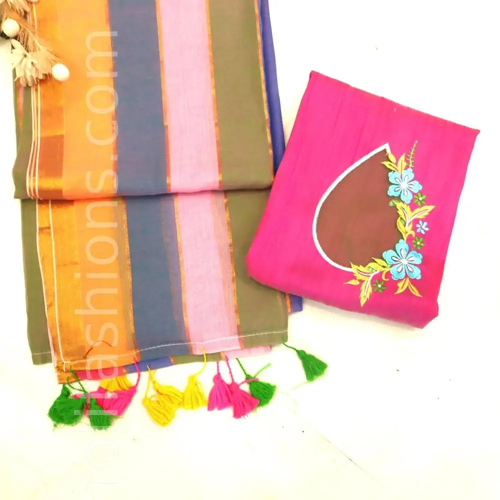 Pink and prussion blue