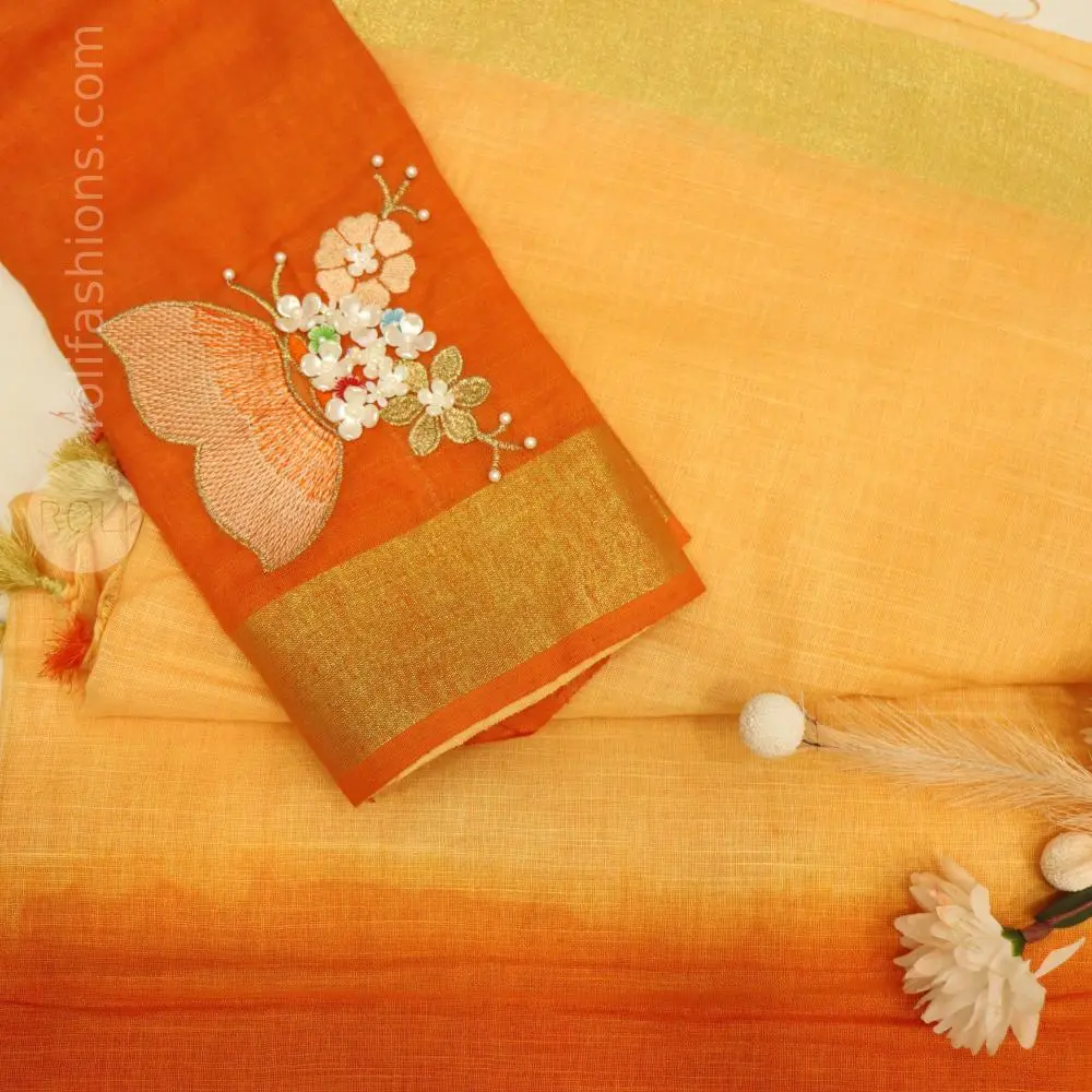 Orange and beige colours