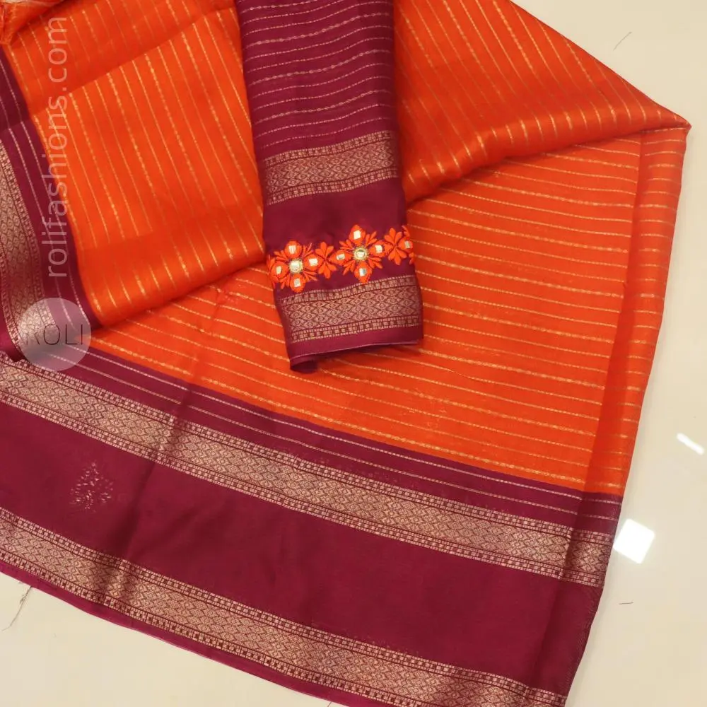 Rust orange and wine