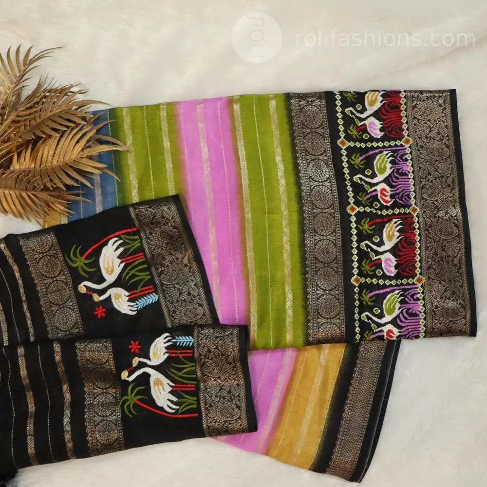 multicolour shades and traditional motifs
