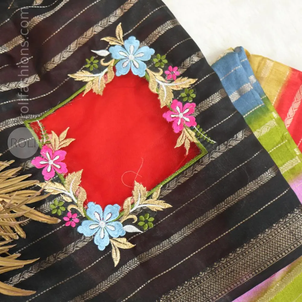 multicolour shades and traditional motifs