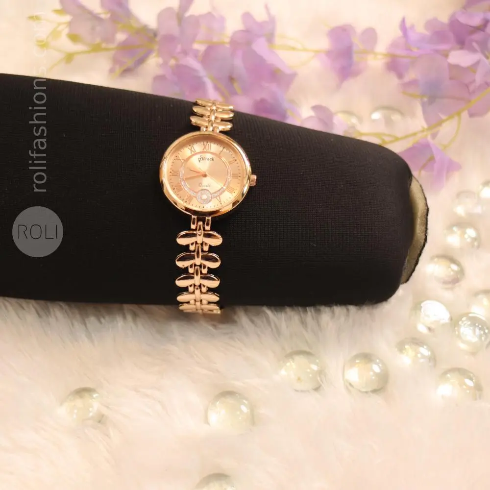 Rose Gold Party Wear Watch