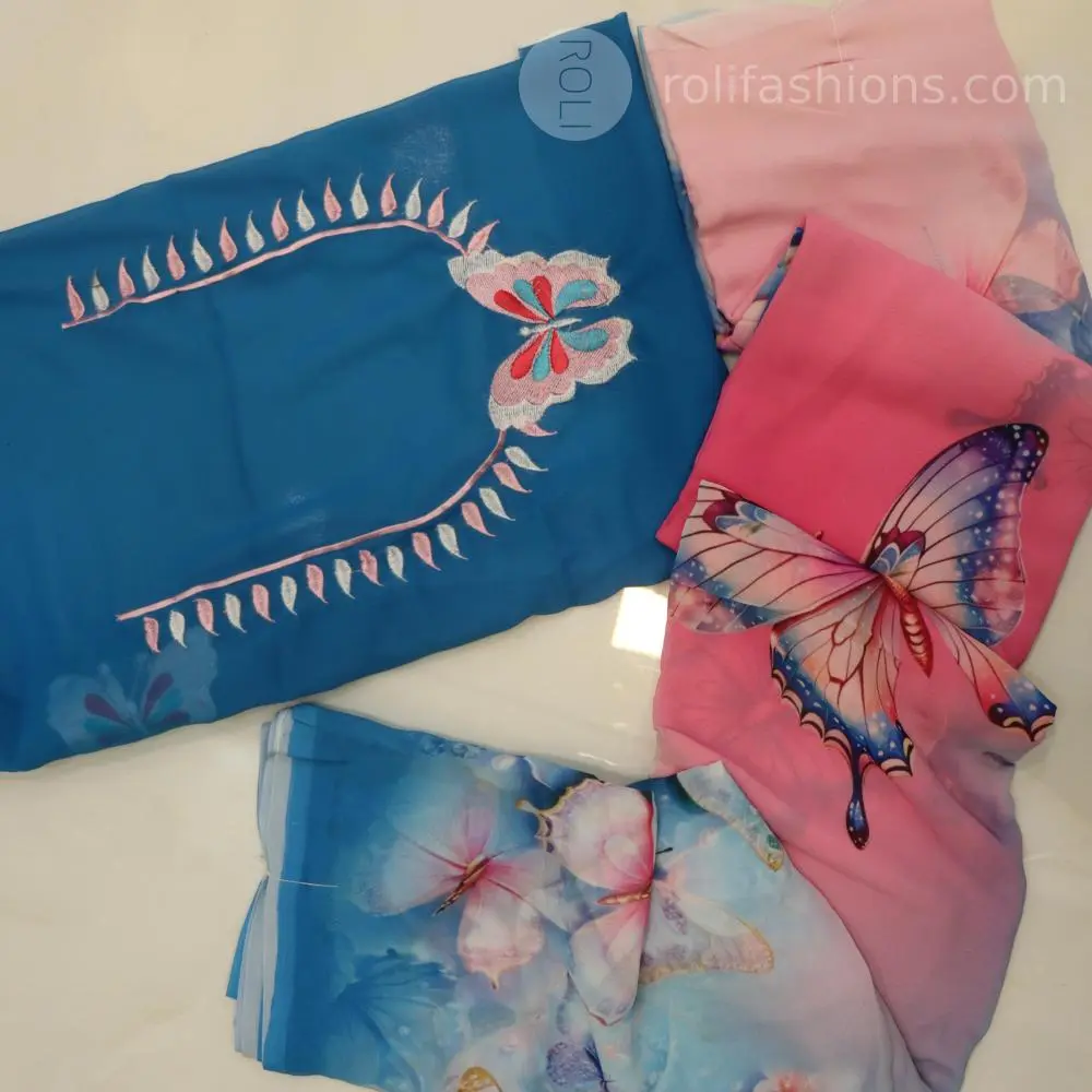 Pink and blue shades in gradient