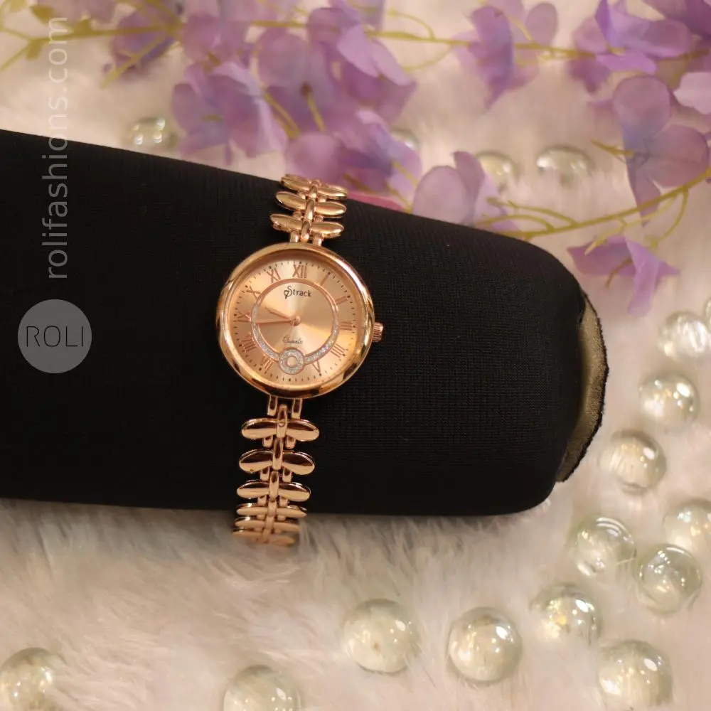 Rose Gold Party Wear Watch