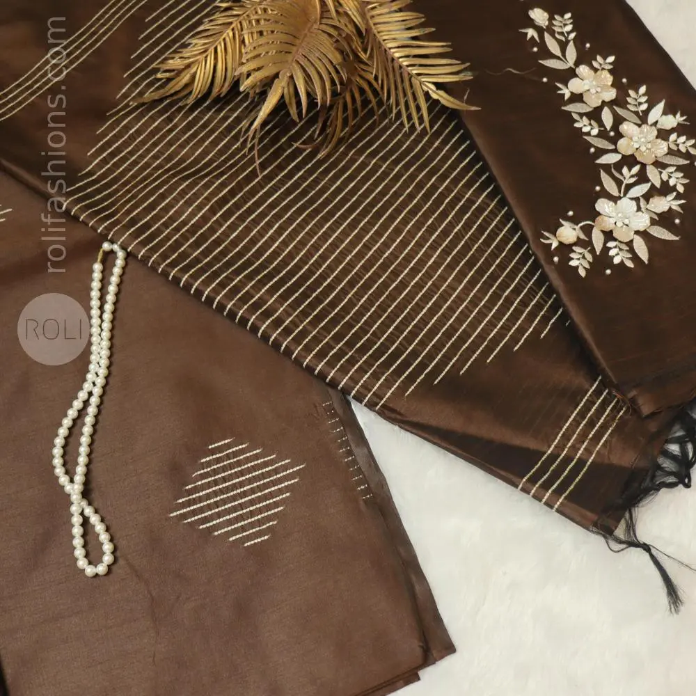Gingerbread Brown Saree