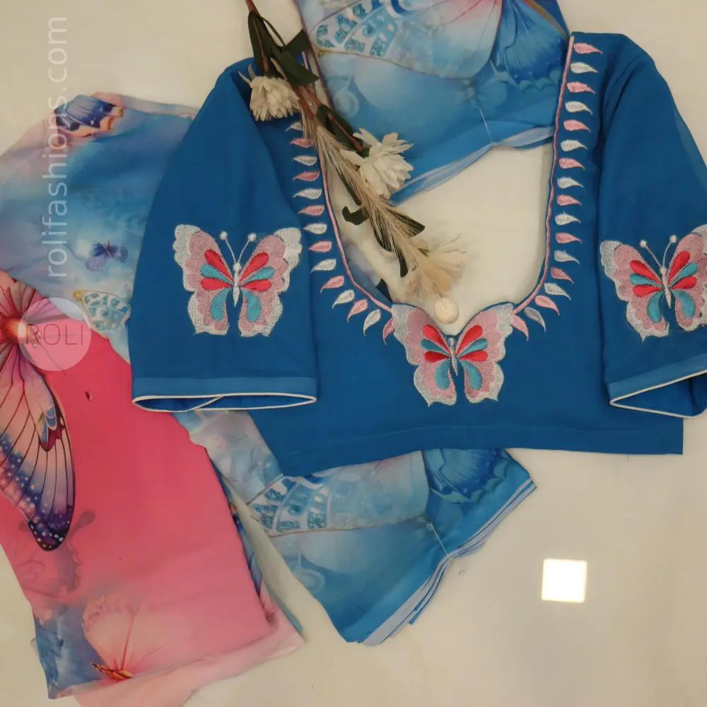 Pink and blue shades in gradient