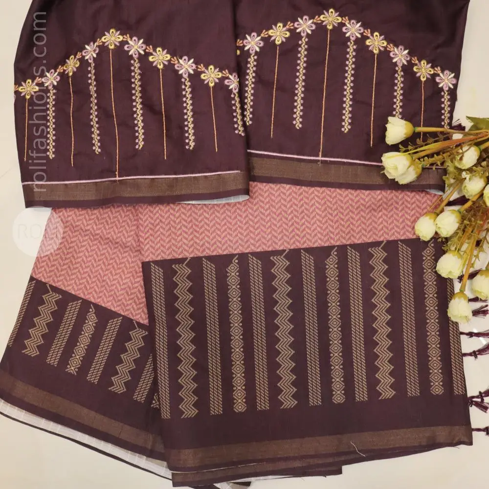 Rich Wine Plum with Antique Gold , Dusty Rose Accents