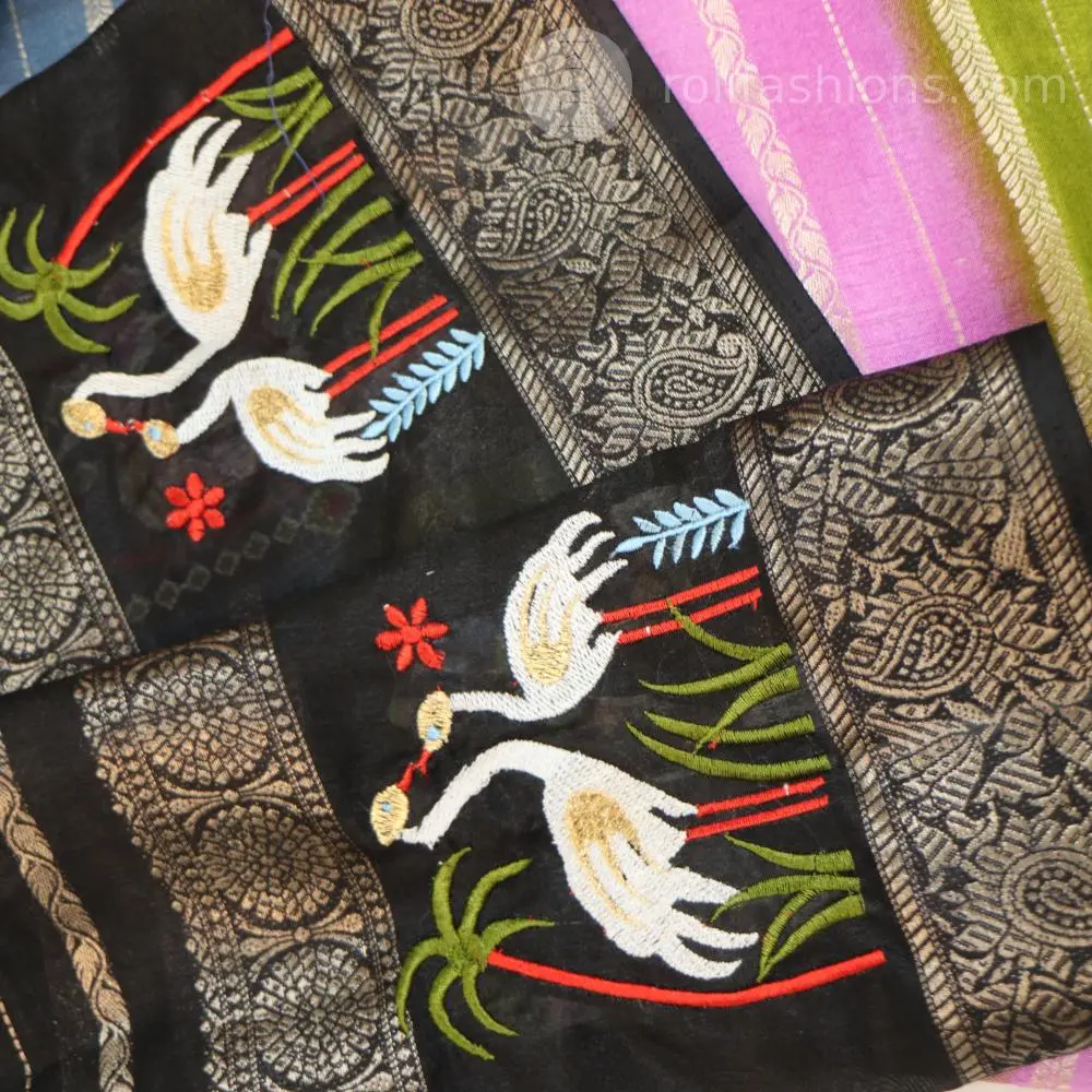multicolour shades and traditional motifs