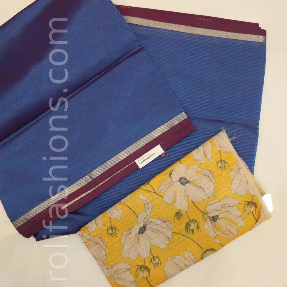 Ink blue with maroon border