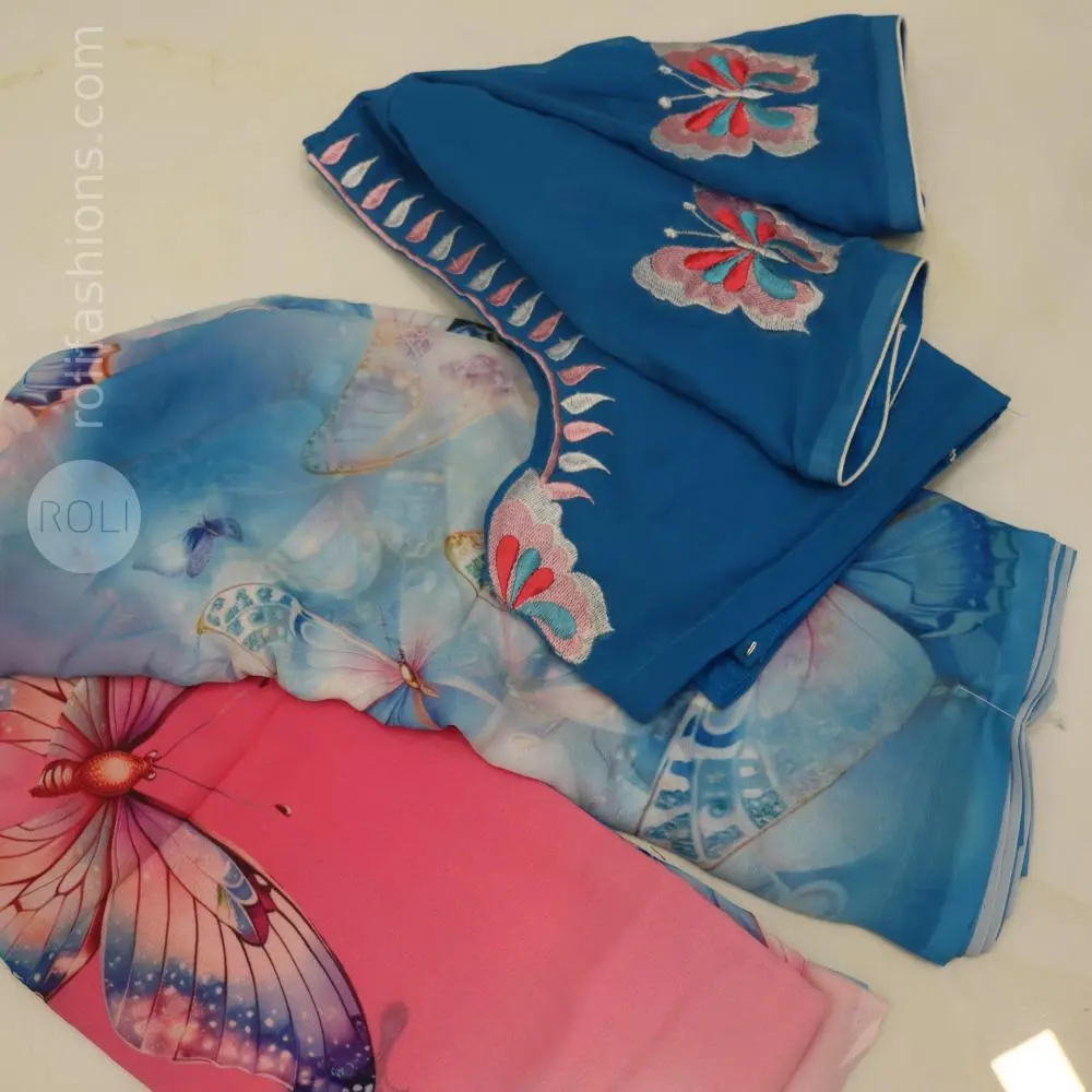 Pink and blue shades in gradient