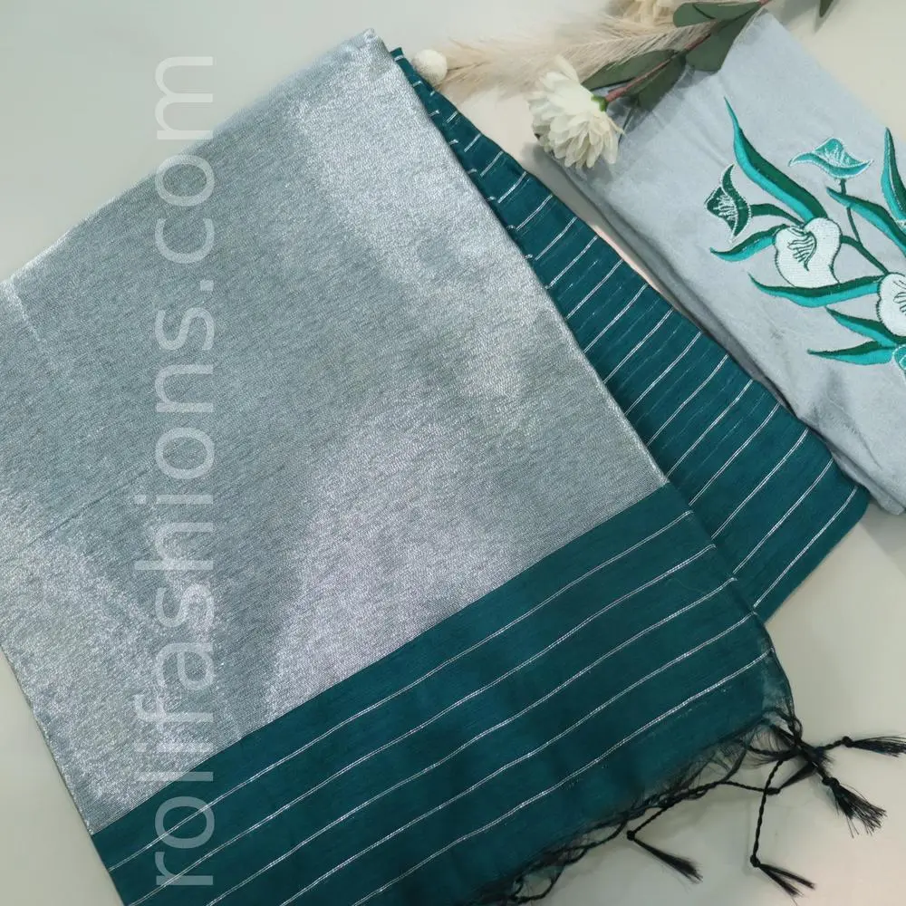Turquoise and Grey