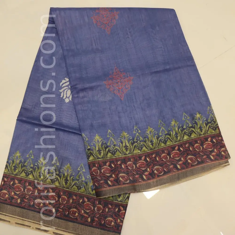 Lavender and purplr border saree