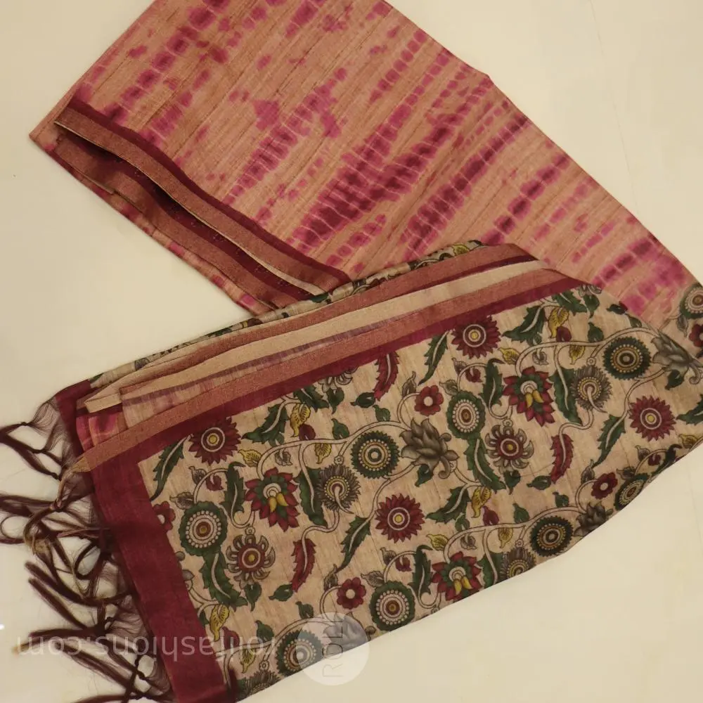 Royal pink with shibhori prints