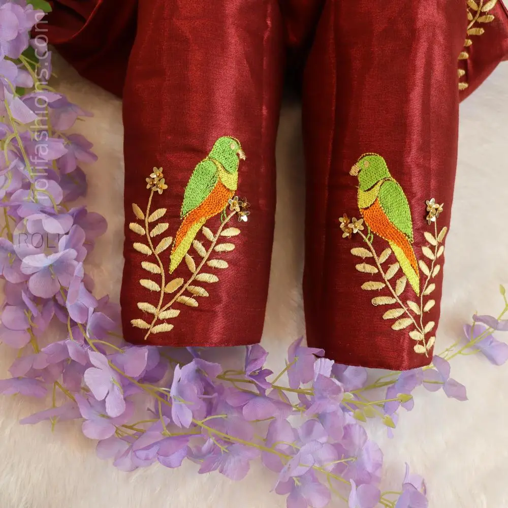 Metallic rani rose Khadhi tissue saree