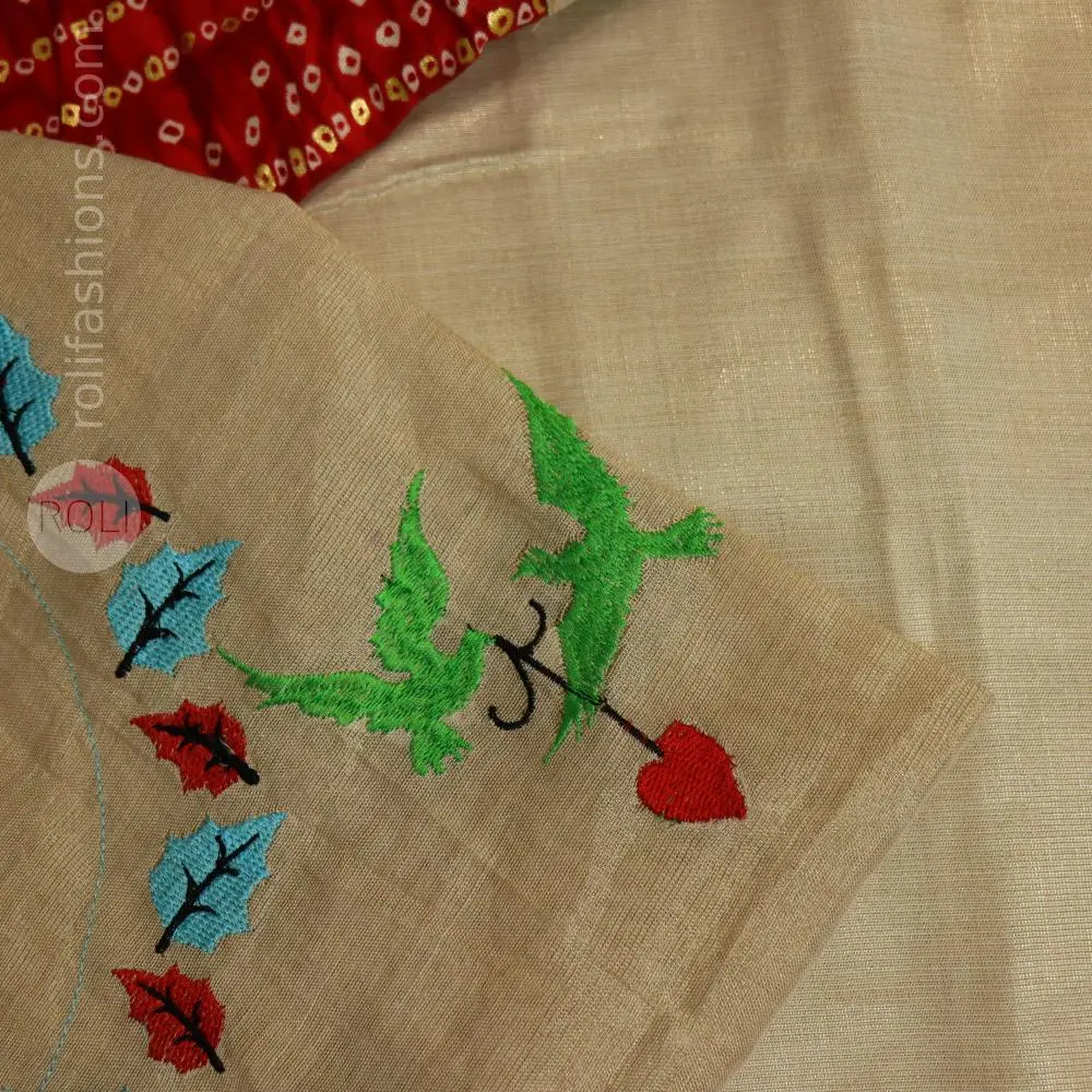 Half white angelic saree