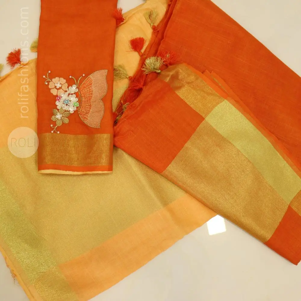 Orange and beige colours