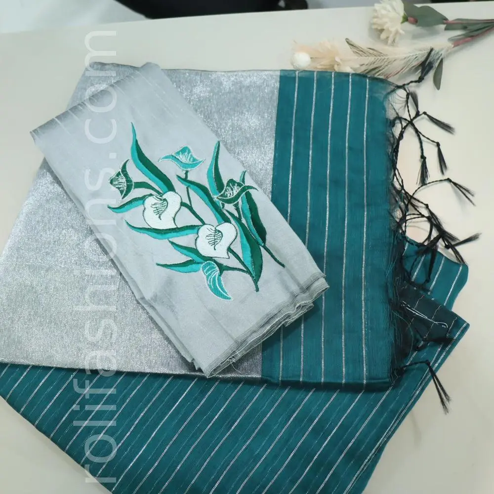 Turquoise and Grey