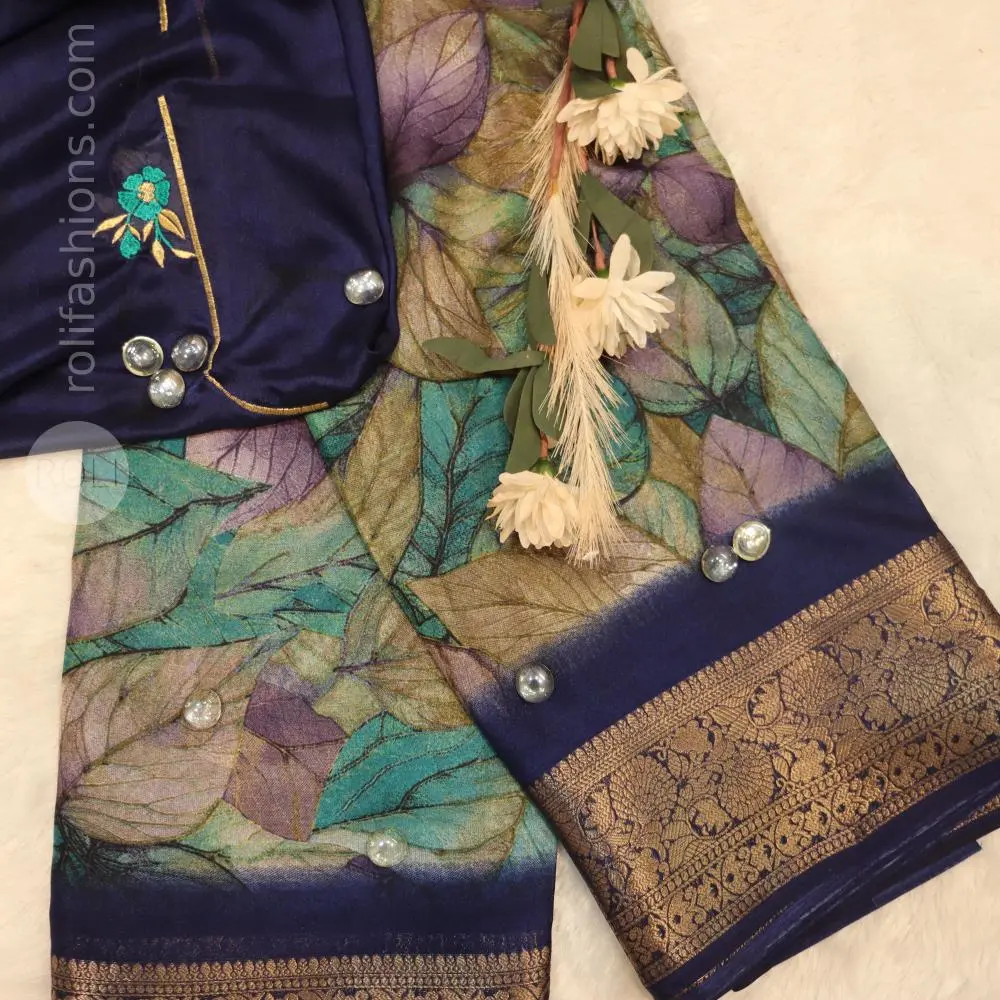 Dried leaves with nevy border
