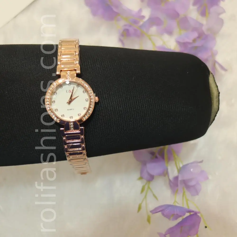 Rose gold partywera watch
