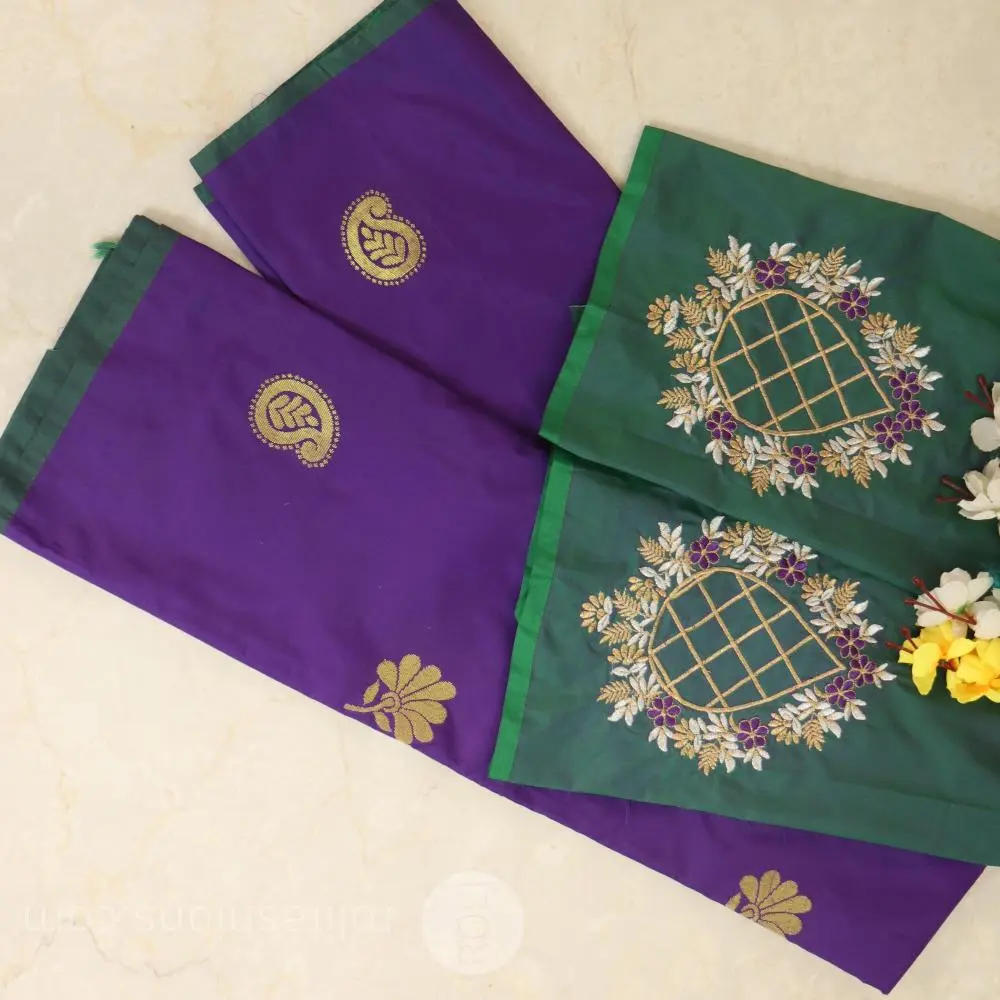 Royal Purple and Forest Green