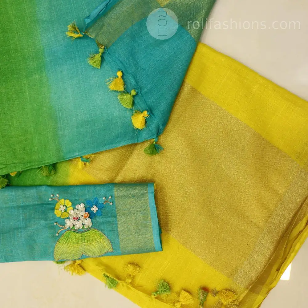 yellow Green and blue colours