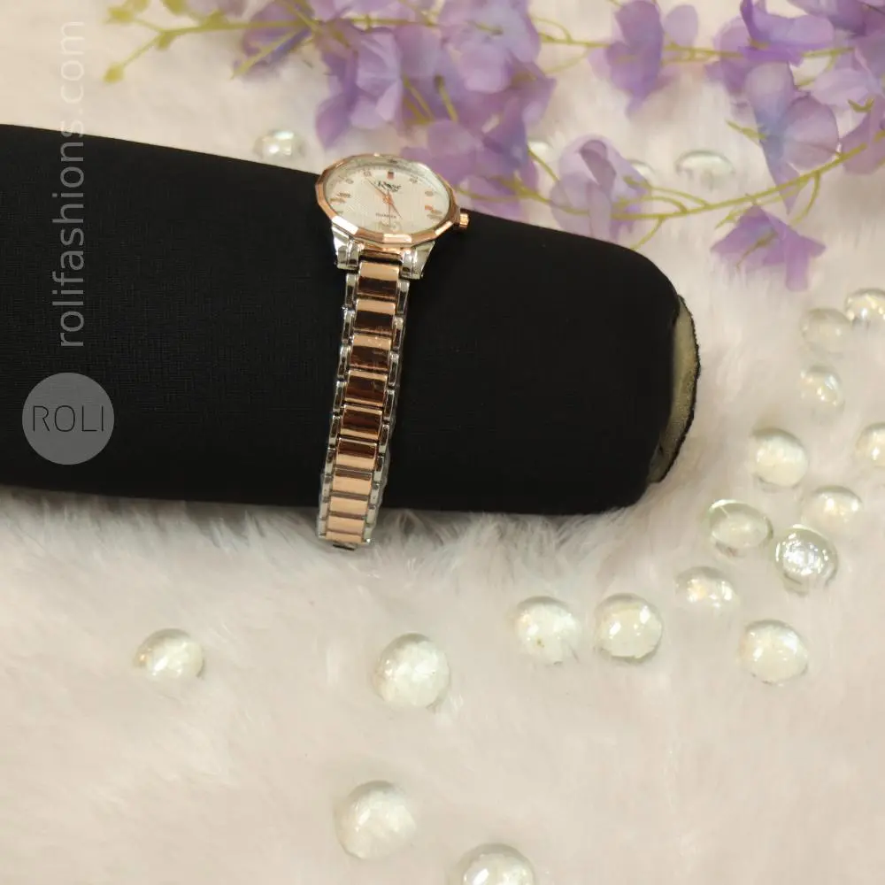 Rose Gold Party Wear Watch