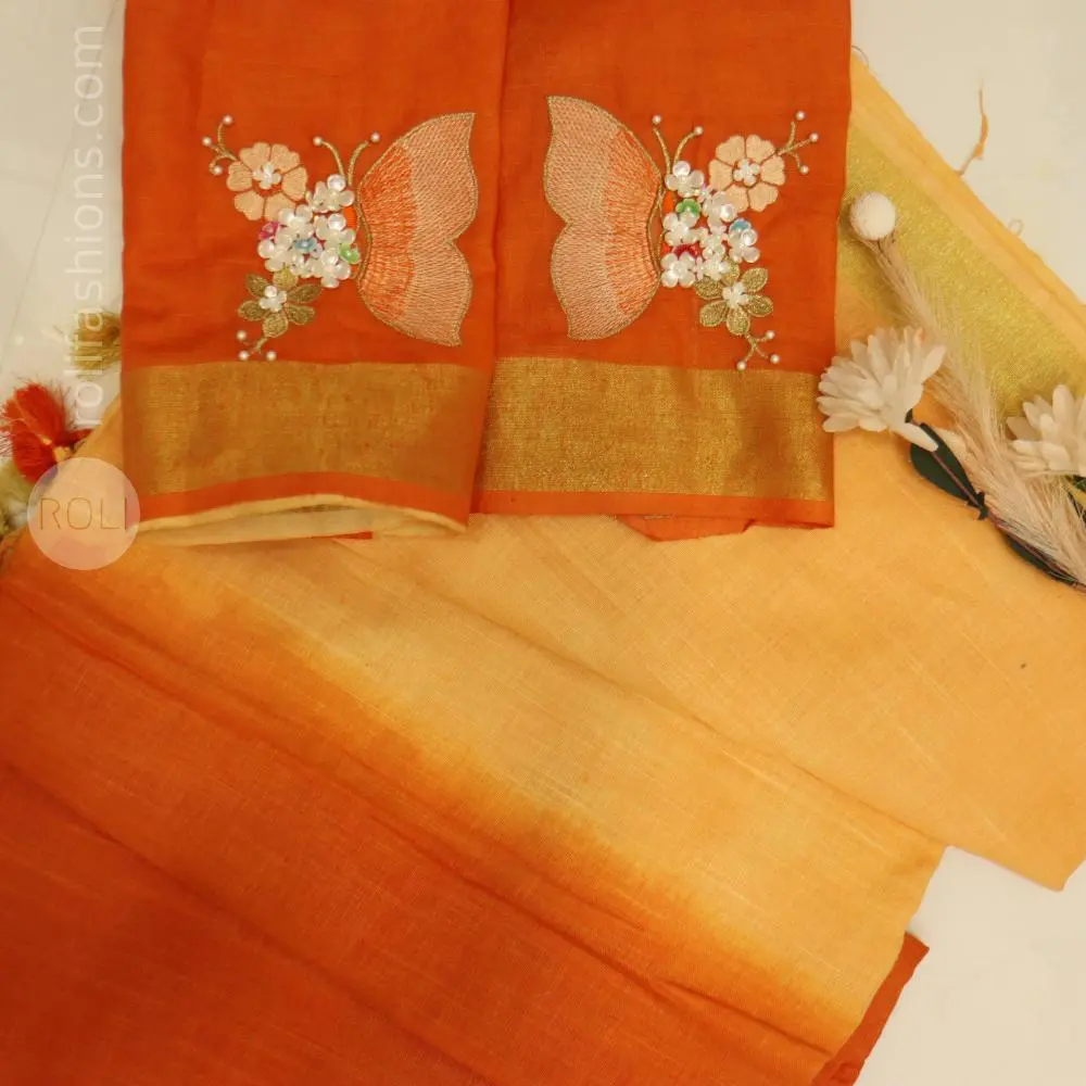 Orange and beige colours