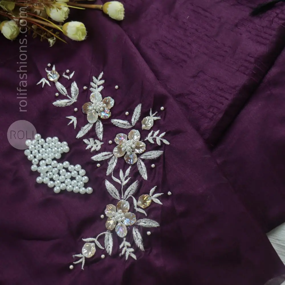 Violet Saree