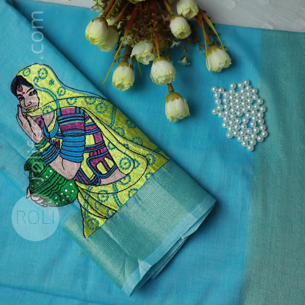 Blue Saree 