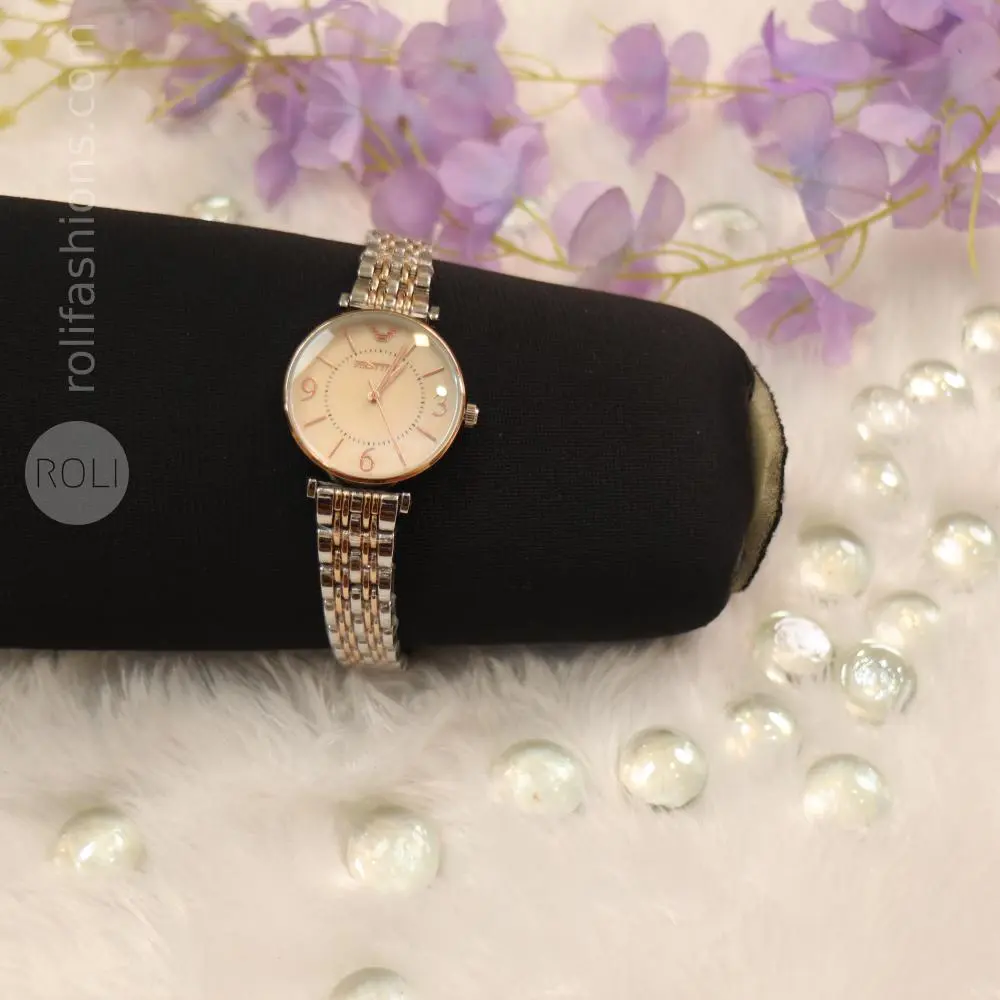 Rose Gold Party Wear Watch