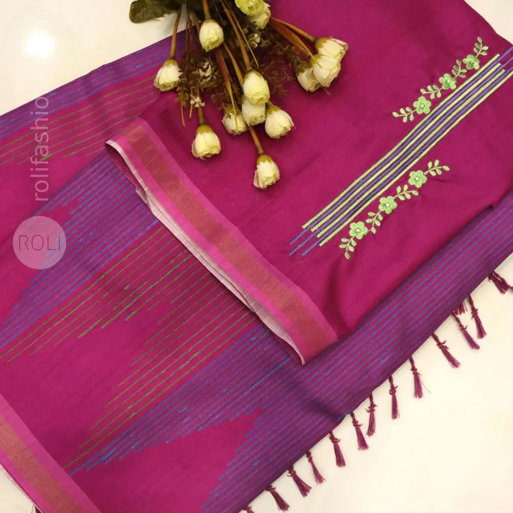 Vibrant fuchsia pink with fresh contrasting accent